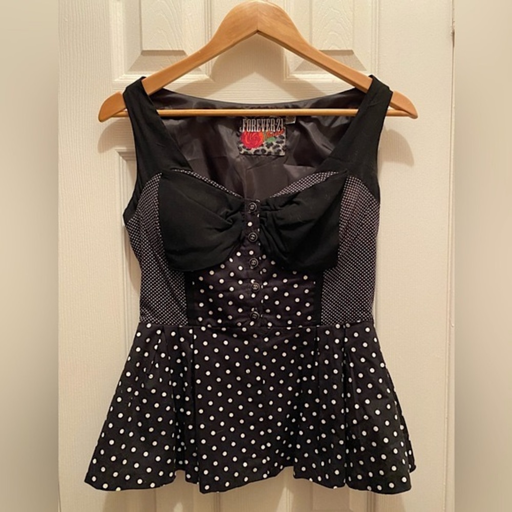 Forever 21 / Twist - Women’s Retro Sleeveless Top - Rockabilly Tank - Size S